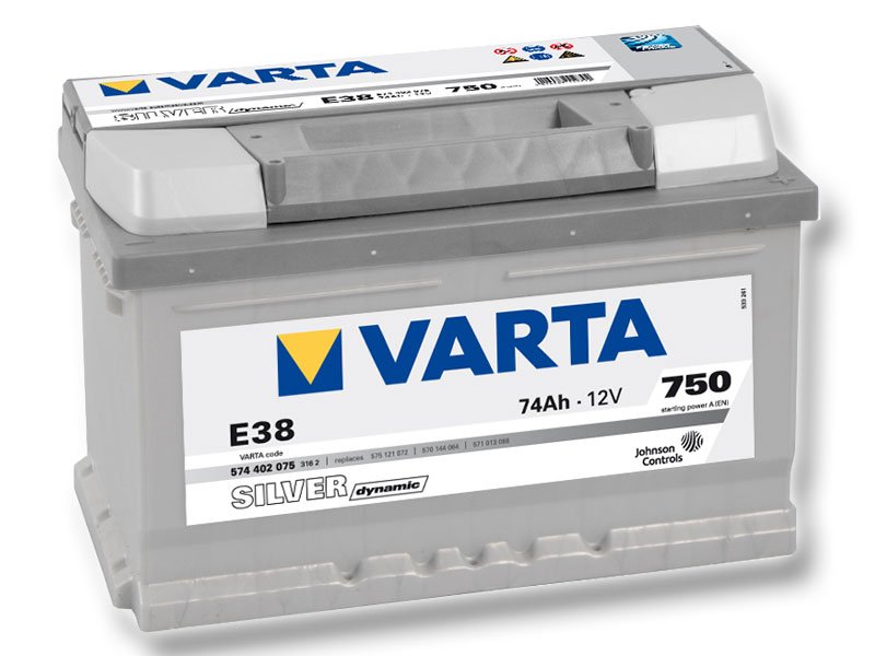 Akumulátor/autobaterie VARTA Silver Dynamic 74Ah 750A 12V ,Pravá, 574 402 075, E38