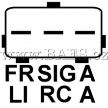 Alternátor Ford Fiesta V, Focus II, Fusion, Mazda, CA1782IR 12V 150A